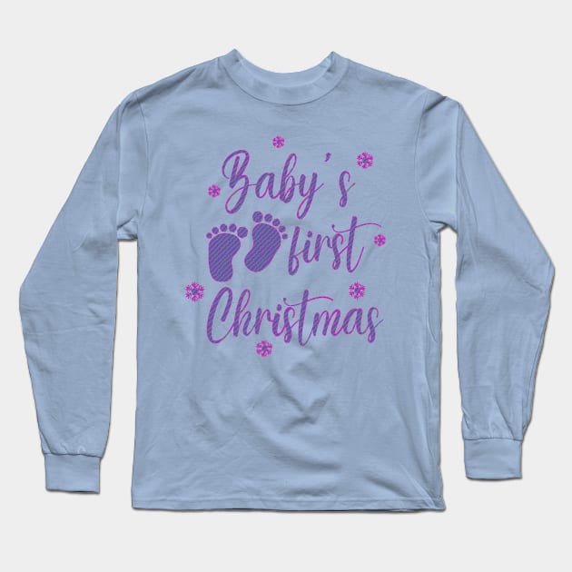 Baby’s first Christmas Long Sleeve T-Shirt by Mysooni
